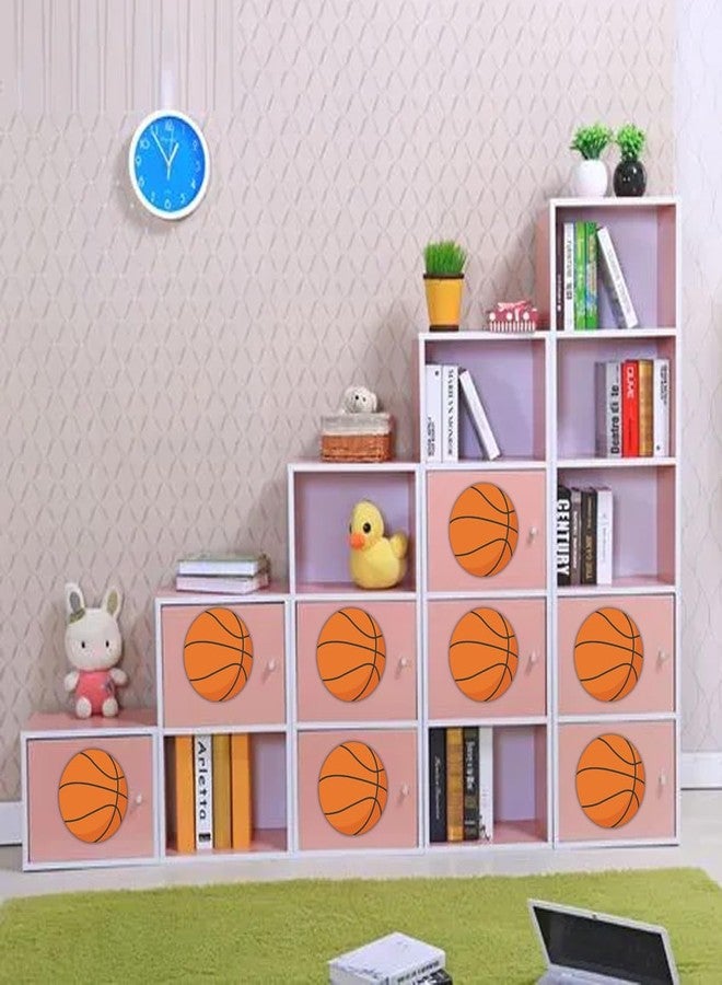 Topabel Big Basketball Stickers,6 Inches Sports Ball Theme Paper Decals Basketball Party Decorations Labels Self-Adhesive Round Decorative Seal Stickers for Birthday School Classroom Party Supplies,40 Pcs - Image 3